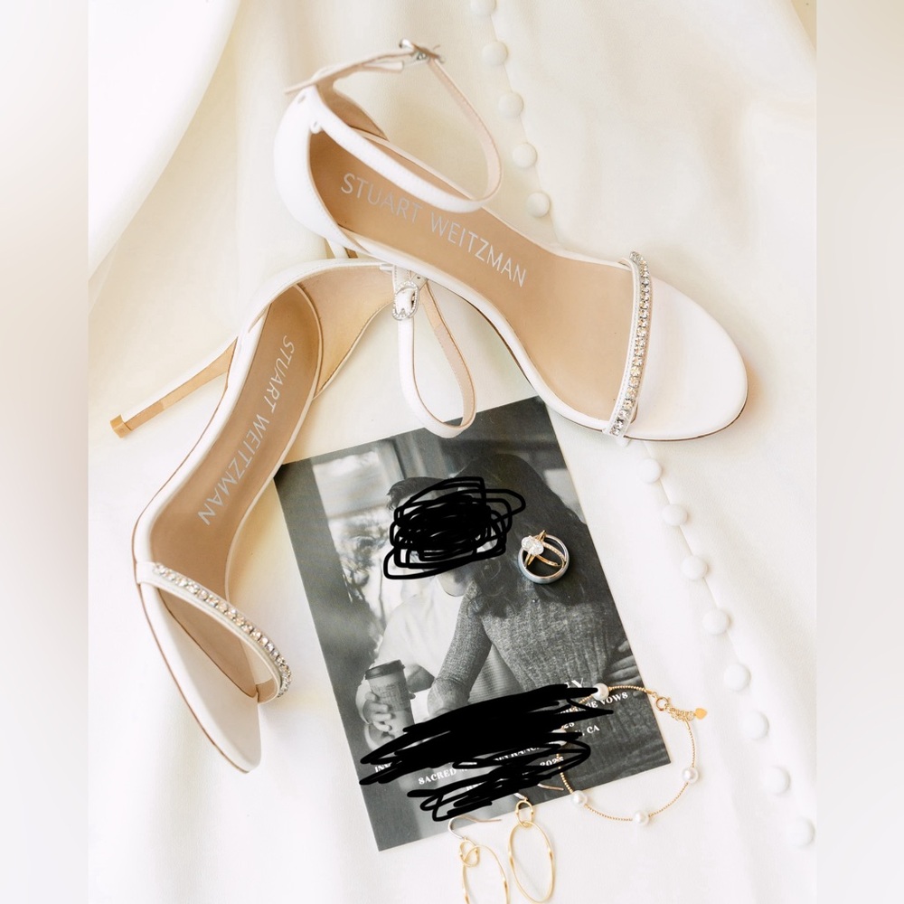 Stuart Weitzman White Heels